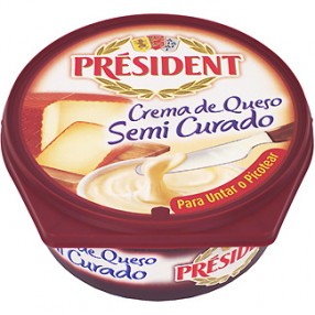 Crema de queso semicurado PRESIDENT tarrina 125 grs